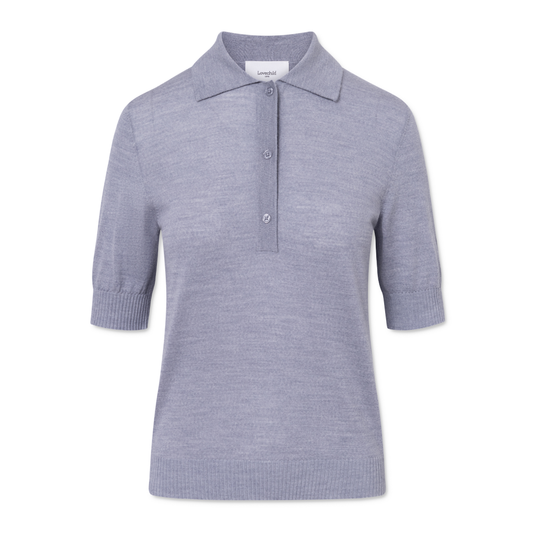 Zena Top, Grey Melange