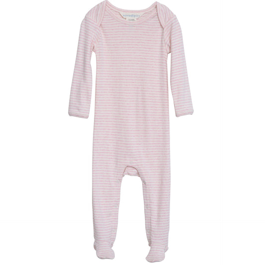 Baby Suit Stripe, Rosebud/Offwhite