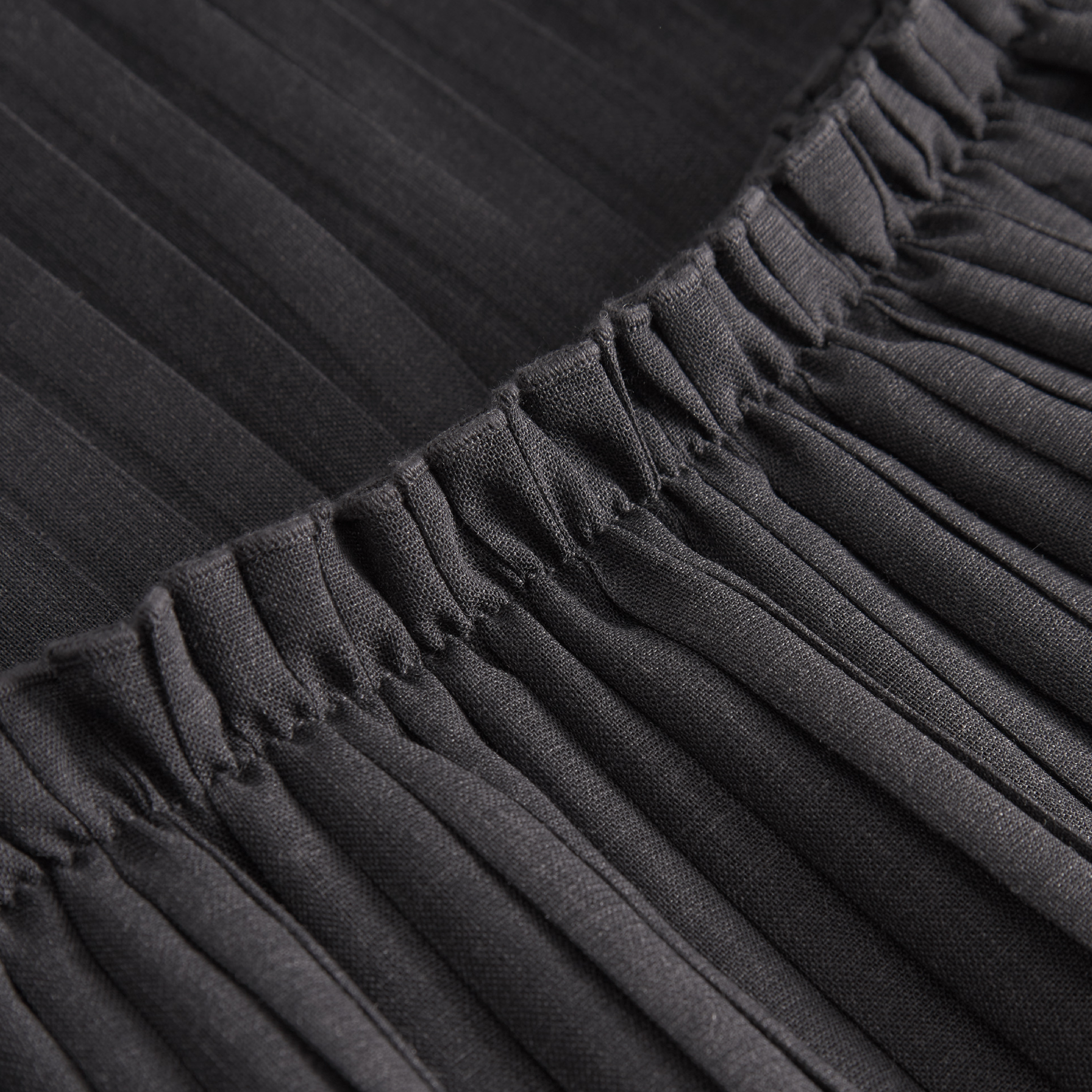 Nadja-Atelier Small Plissé Nederdel, Dark Grey Melange