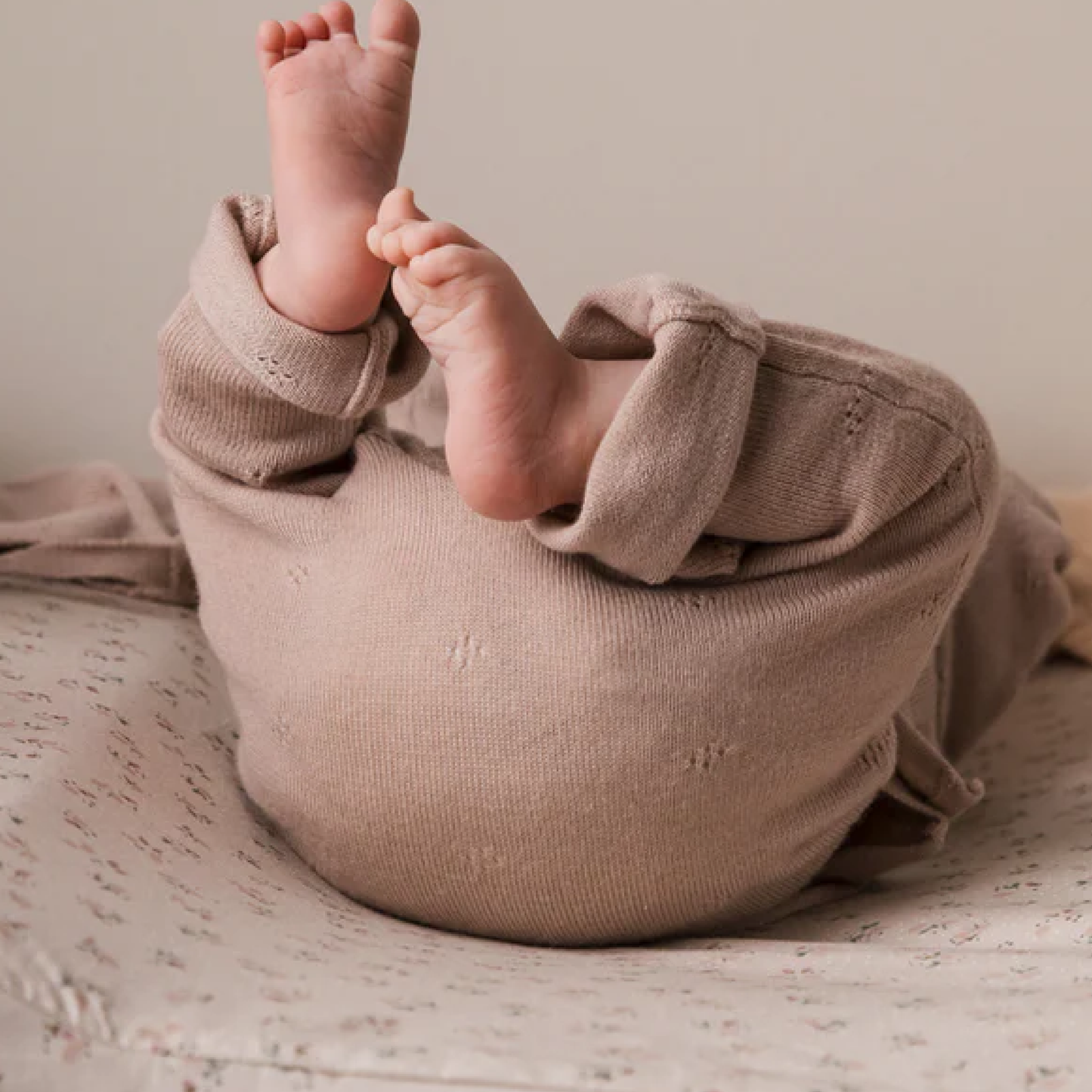 Pira Light Merino Strik Buks, Cream Taupe