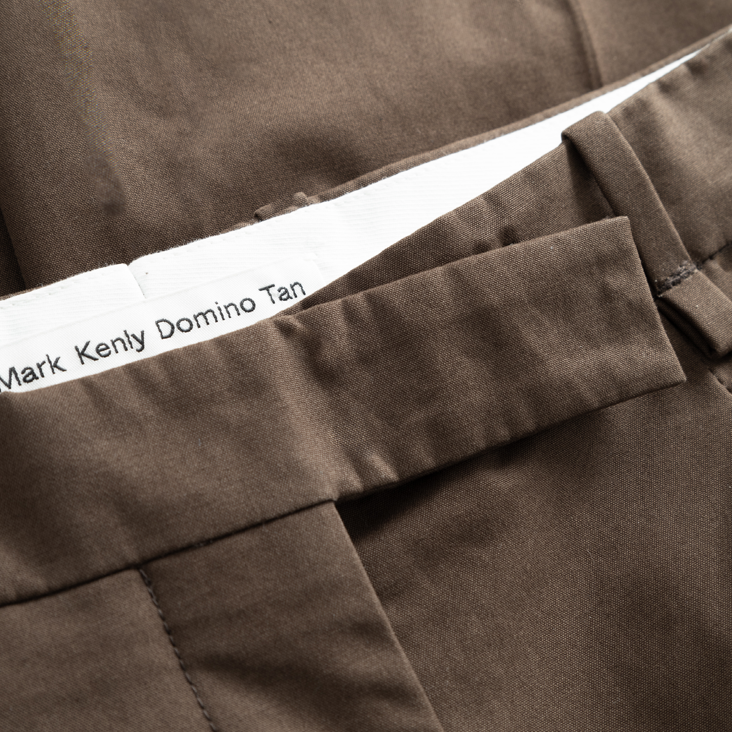 Pemma Half Panama Cotton Pants, Dark Brown