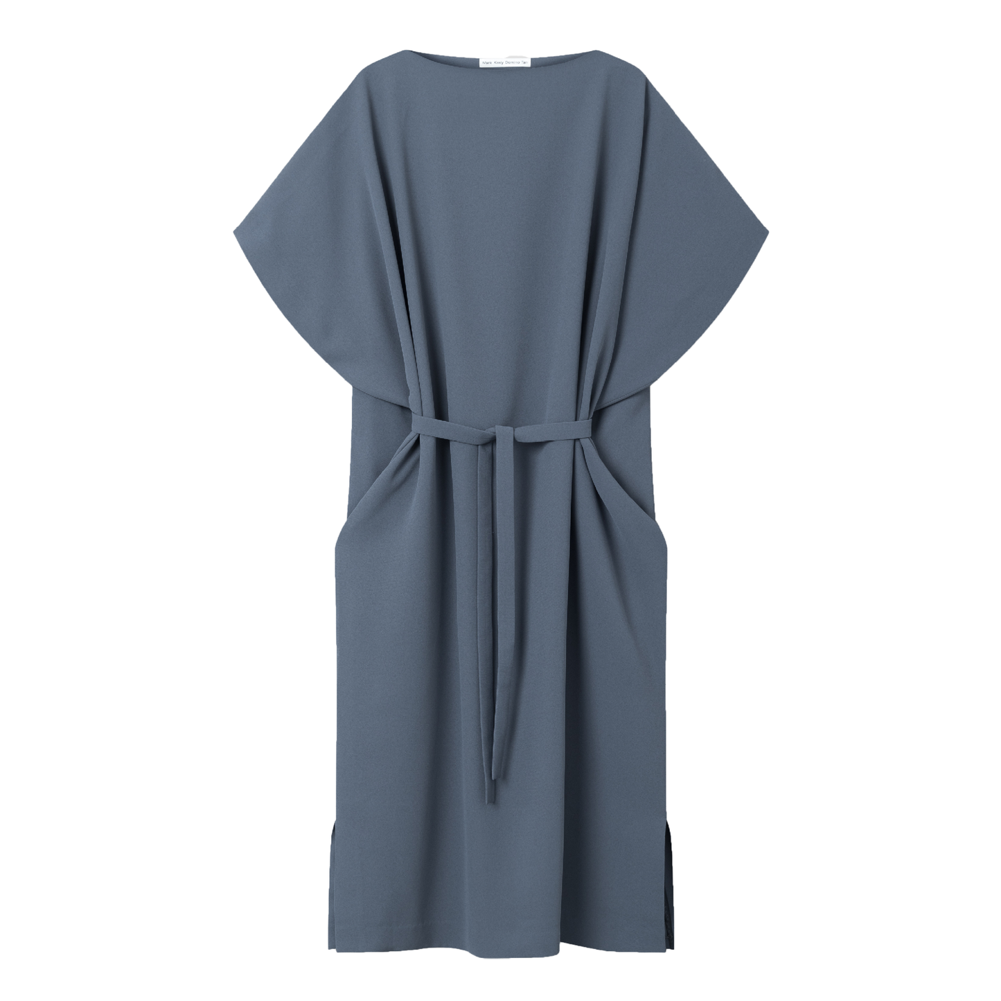 Dera Crepe Georgette Dress, Blue Fog