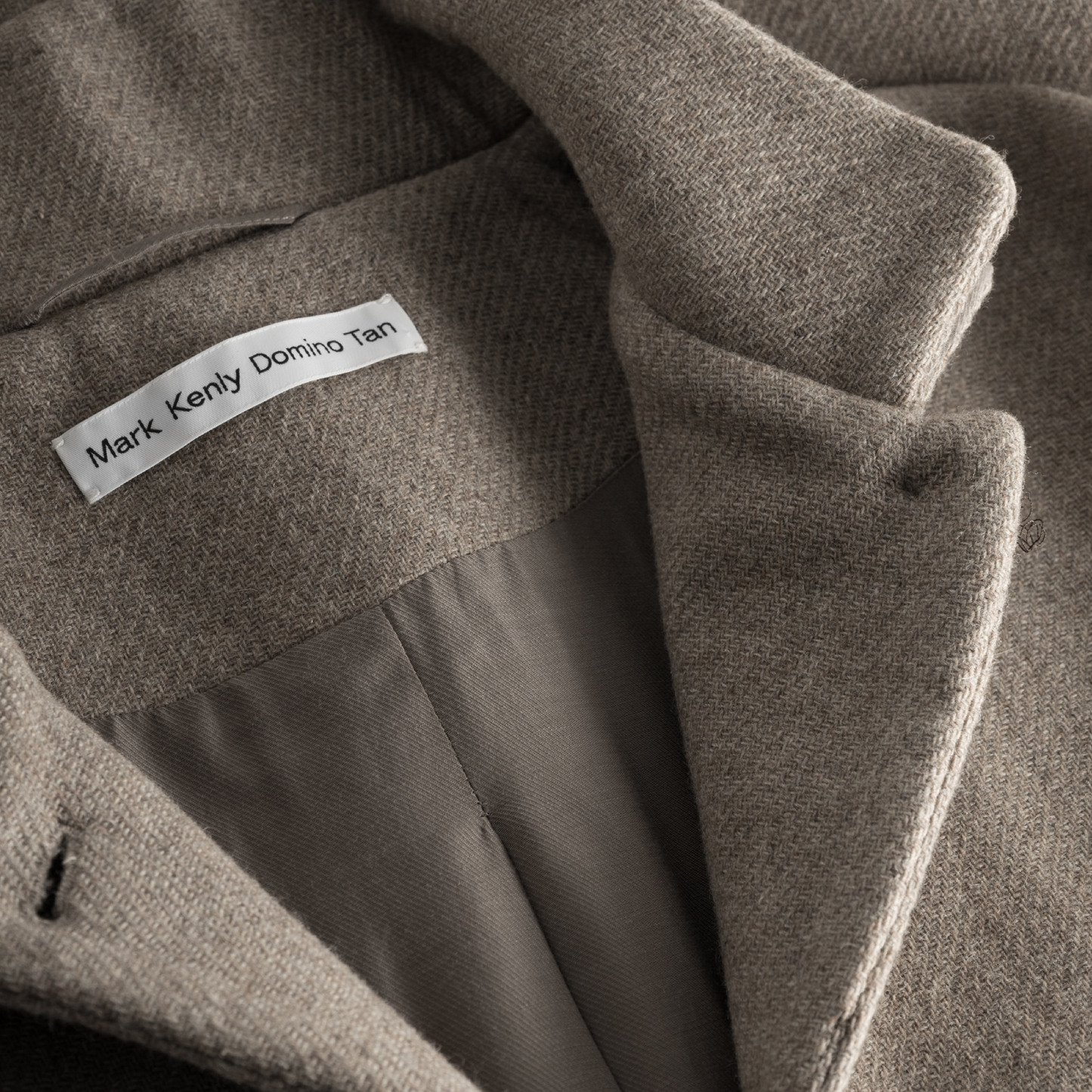 Julia Textured Wool Coat, Warm Grey Melange