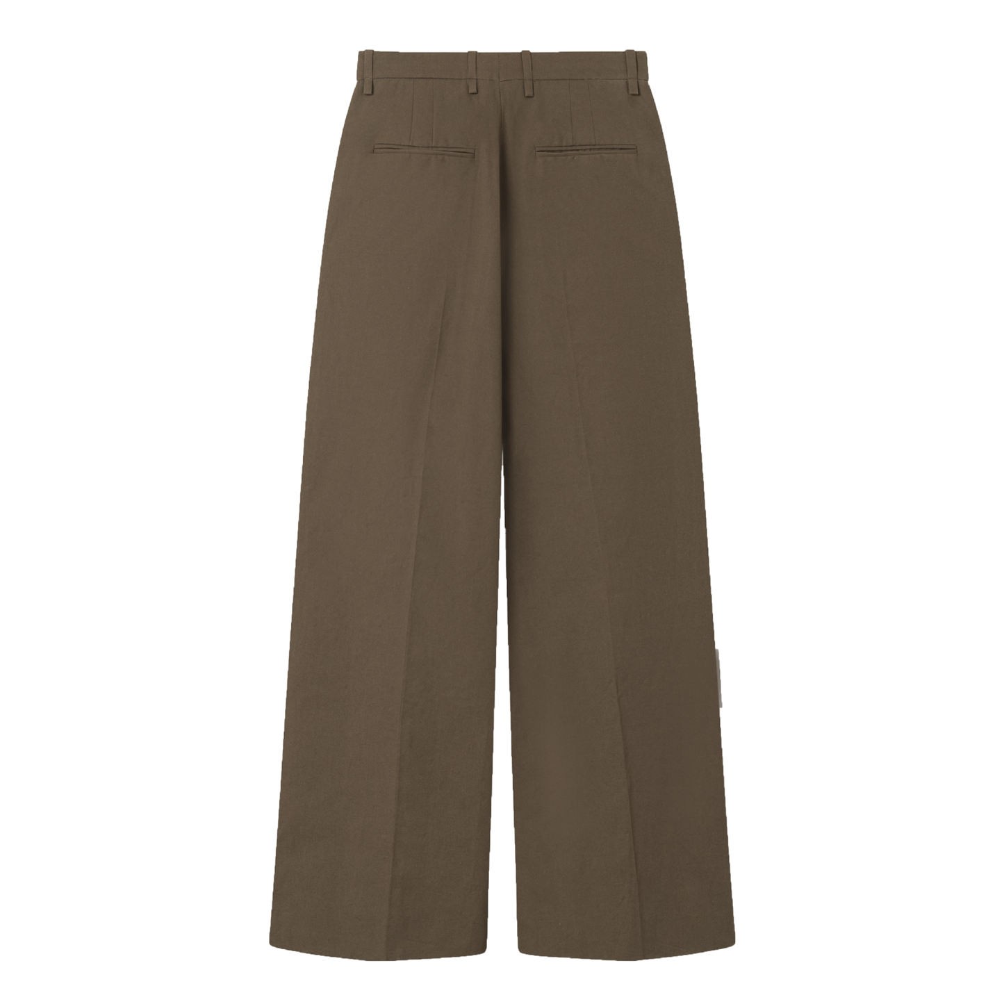 Pemma Half Panama Cotton Pants, Dark Brown