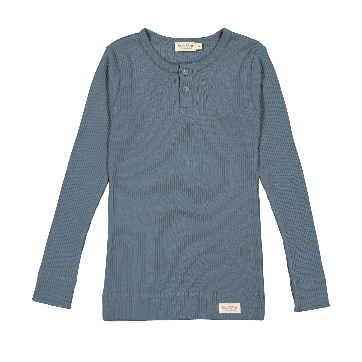 Langærmet Modal Bluse, Ocean