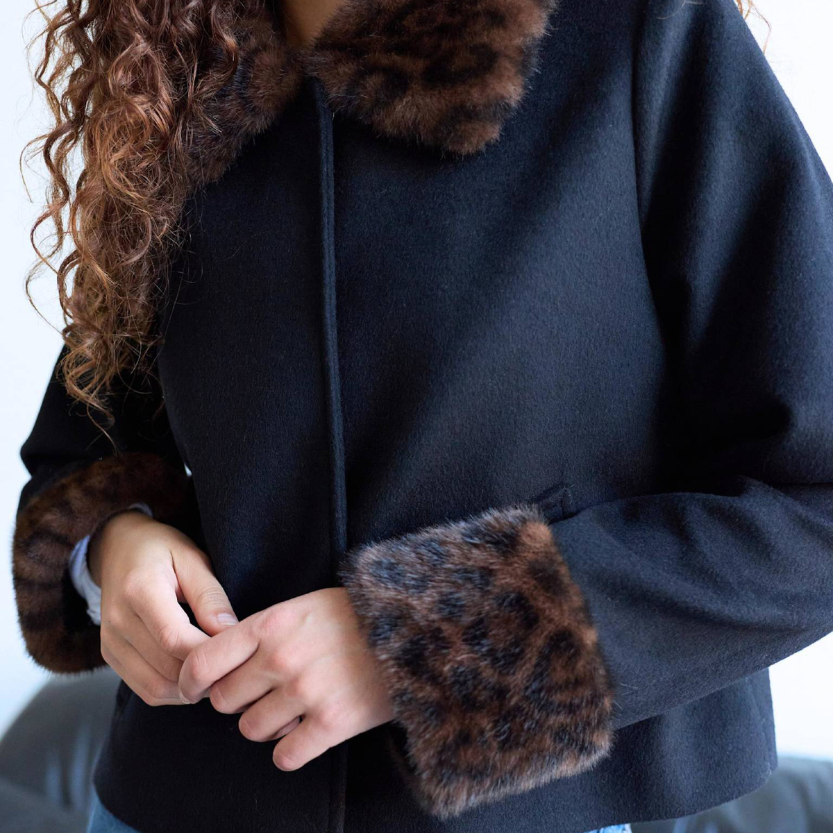 Daisy Jacket, Black/Leo