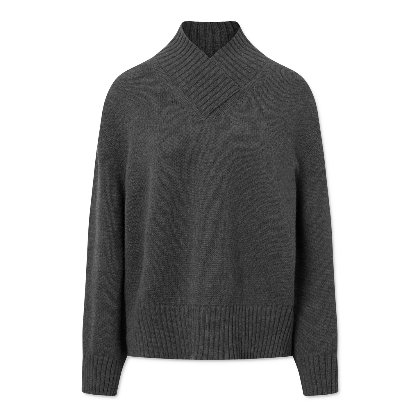 Moa V-Neck, Dark Grey