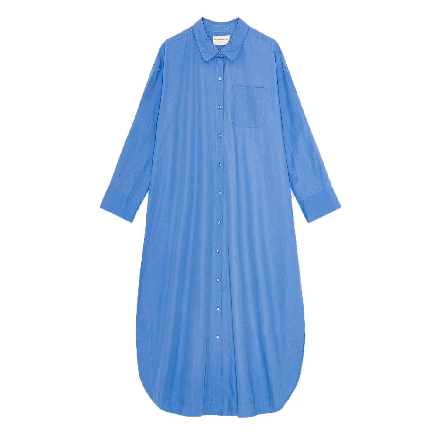 Ava Shirtdress Poplin, Heaven Blue