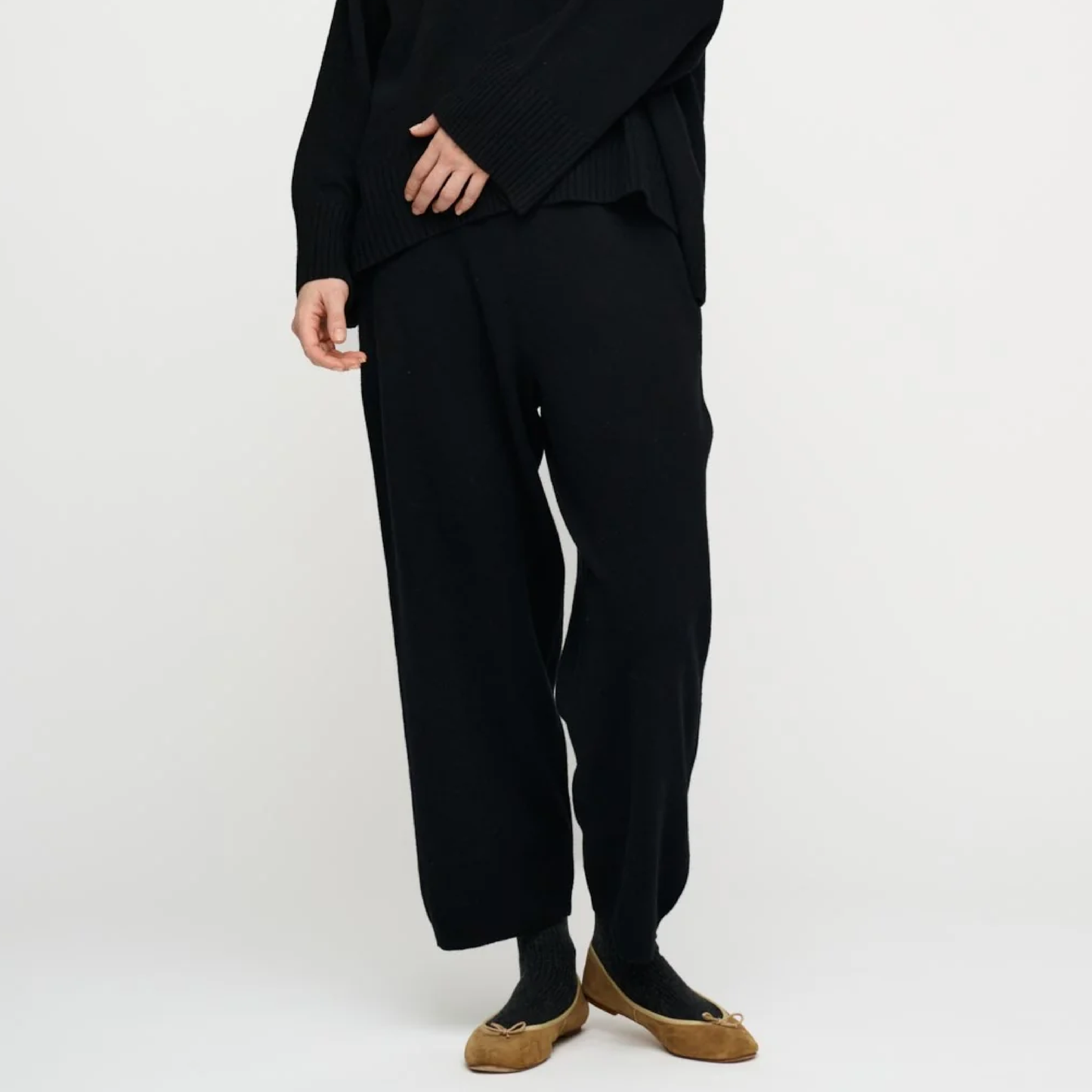 Yours Knit Pants Merino, Black