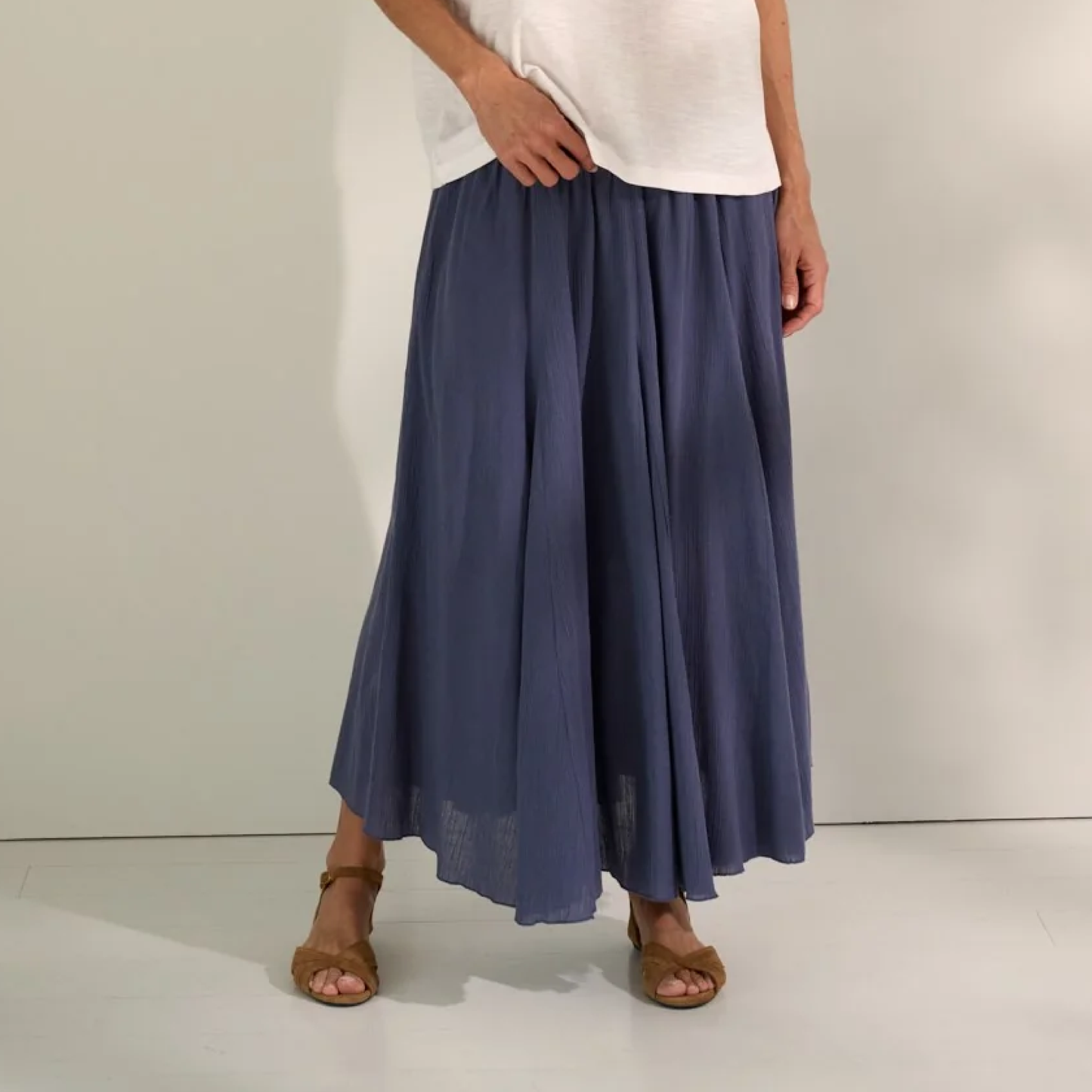 Willow Skirt Gauze, Sea Blue