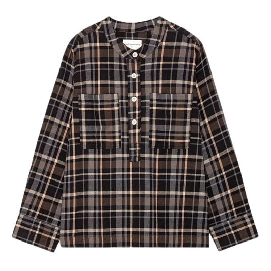 Ayla Shirt Check, Brown/Black