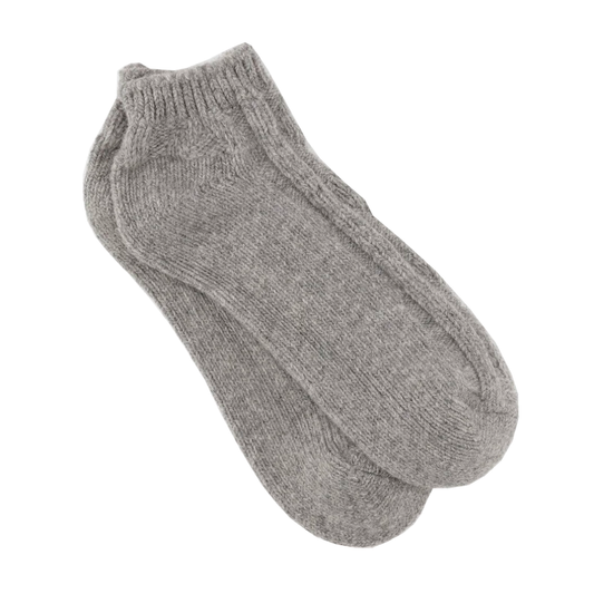 Cottage Socks, Heather Grey Melange