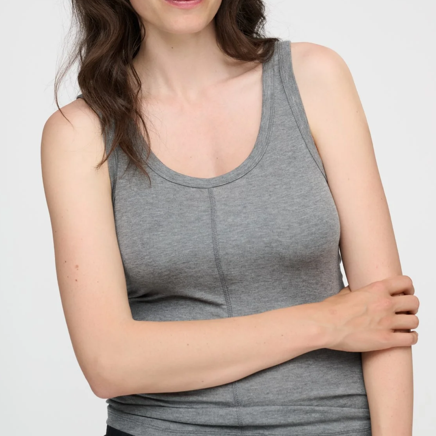 Evie Tank Top, Grey Melange