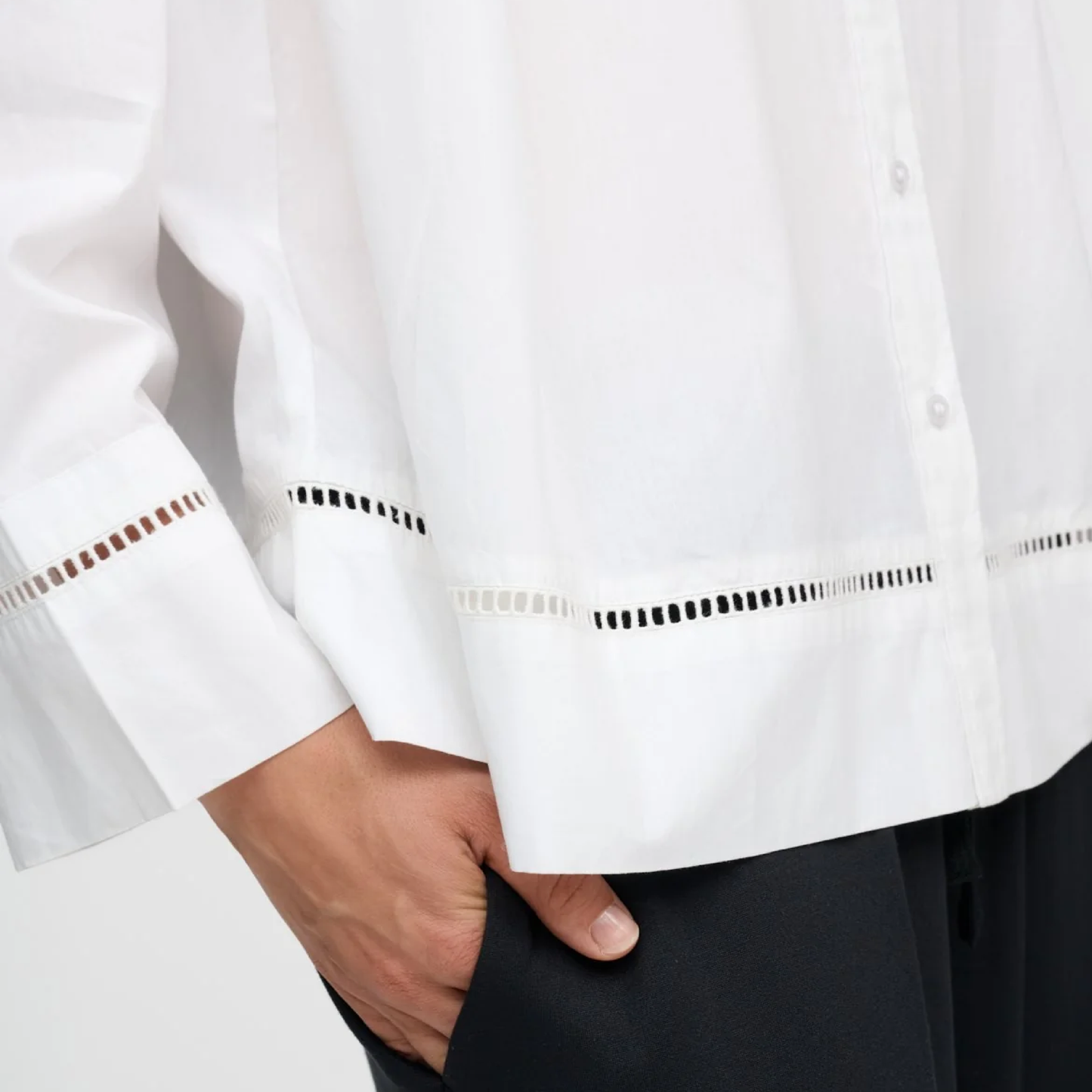 July Poplin Shirt, White