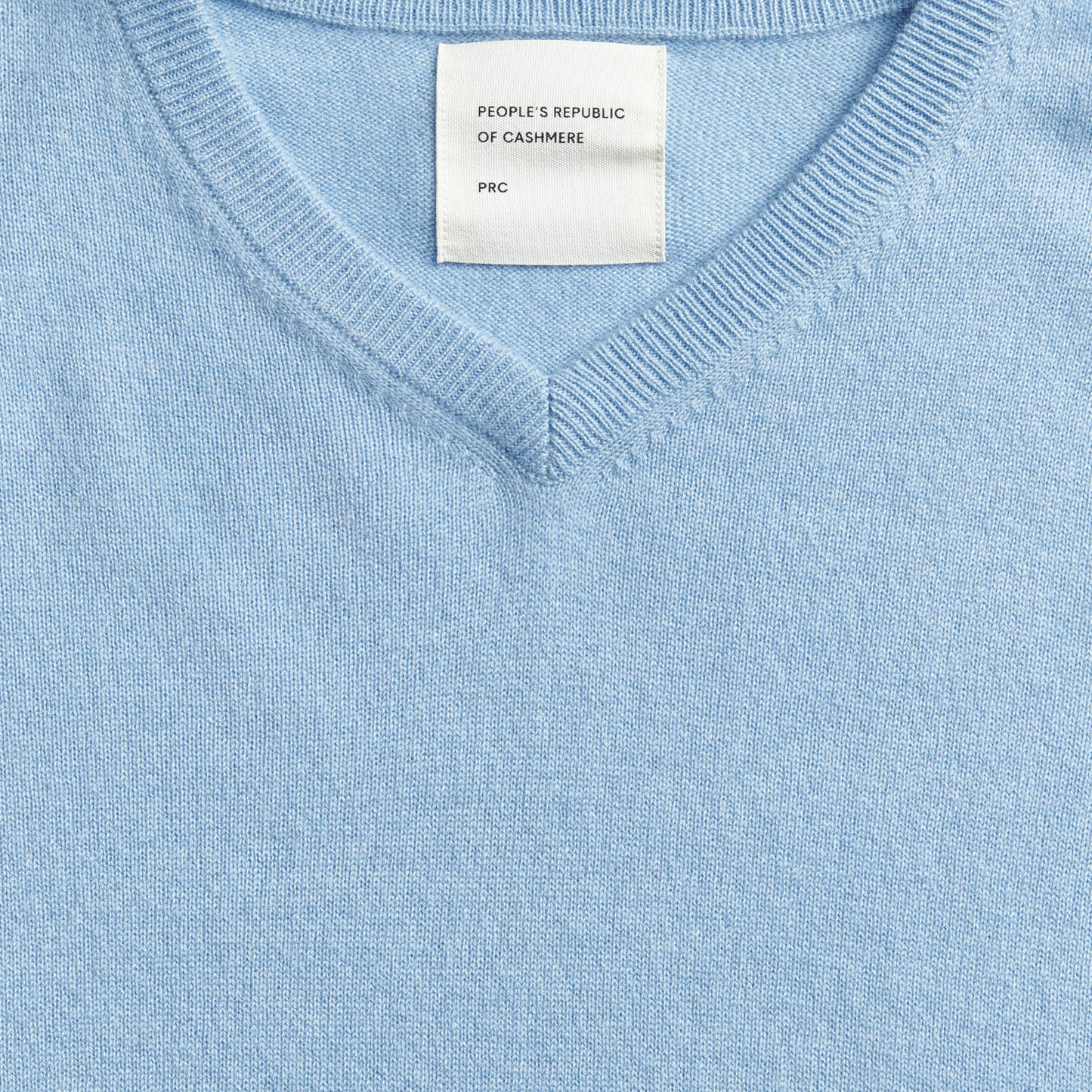 Women's Fitted 90's V-Neck, Light Blue