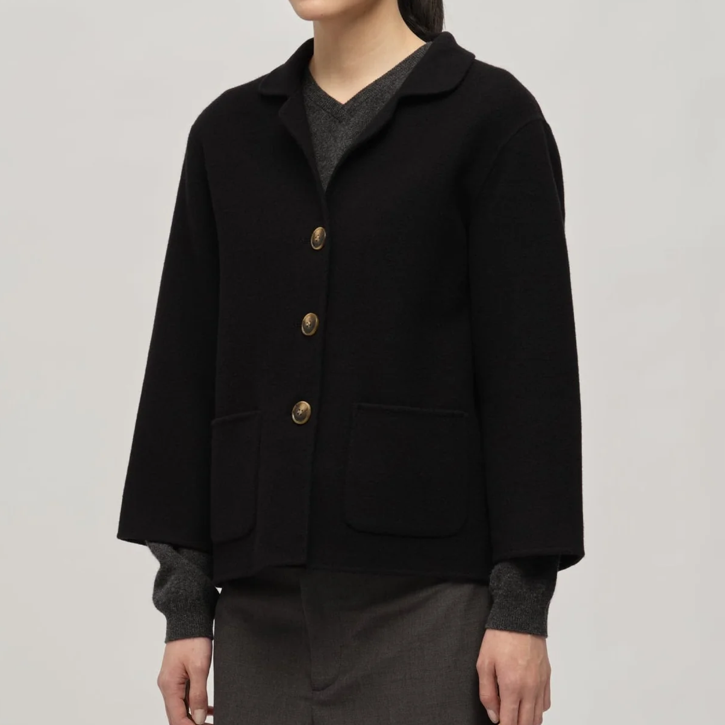 Women's Overshirt Jacket, Black