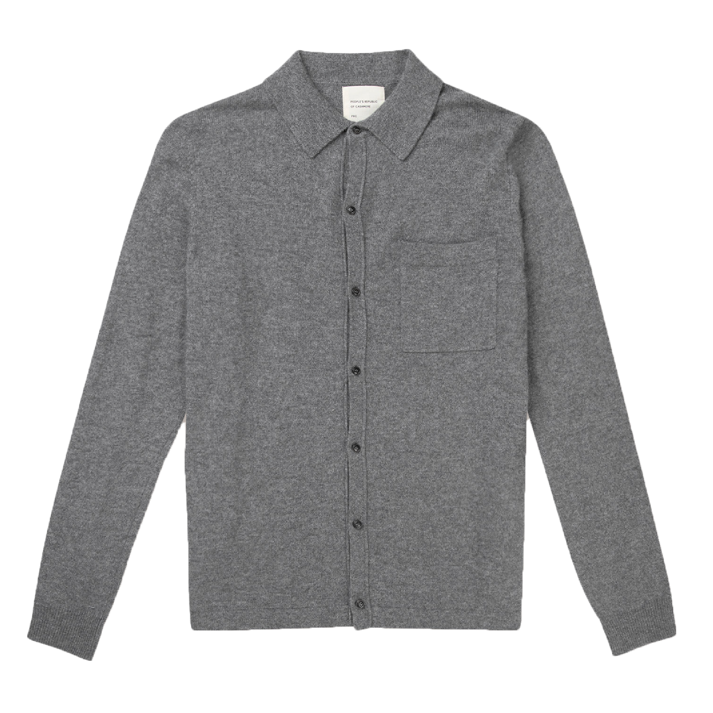 Original Button Down Cashmere Polo, Heather Grey