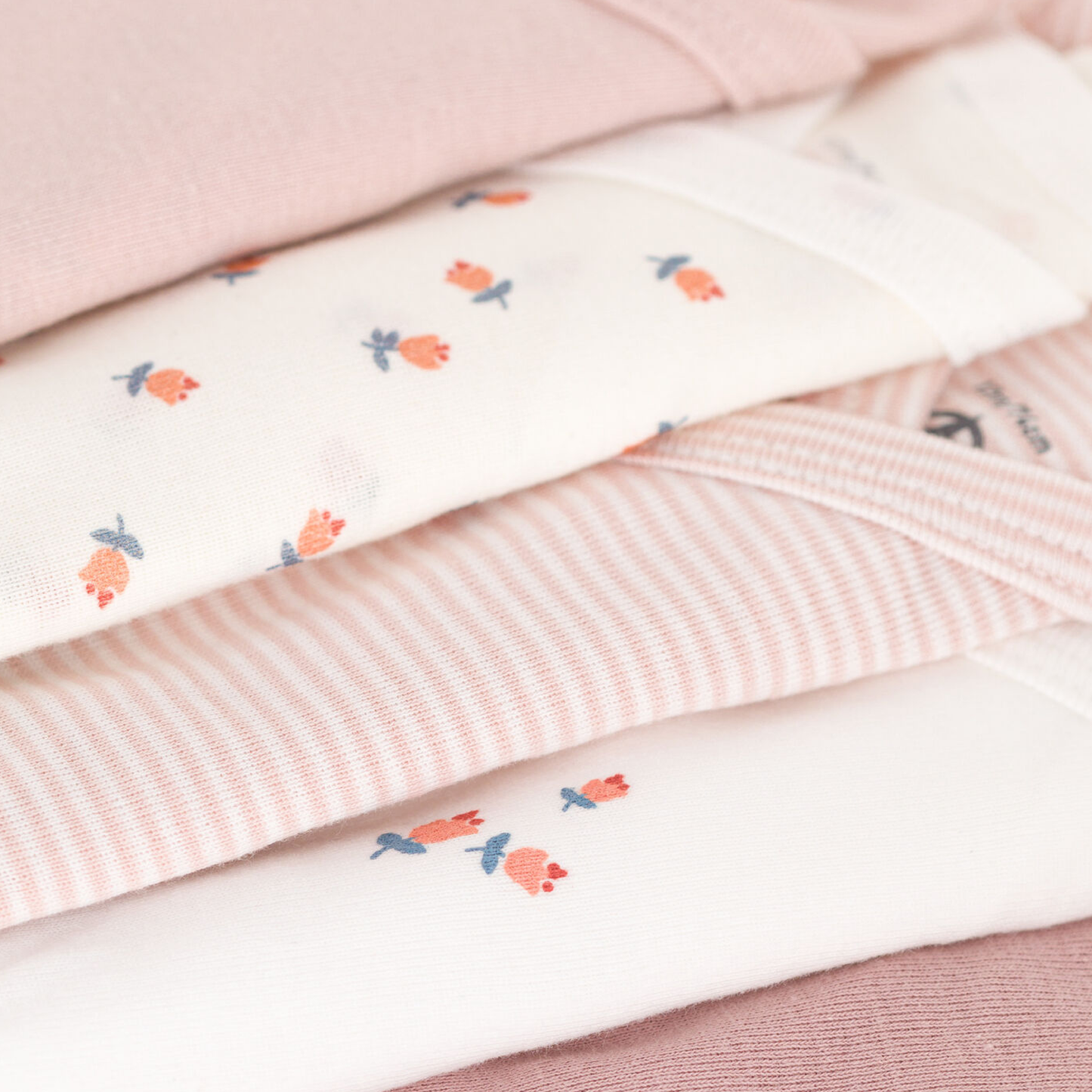 Newborn Body, Pink Mix/Flower (5-pak)