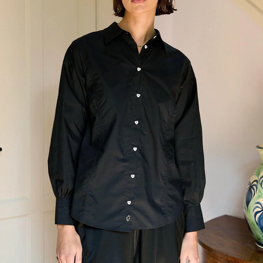 Dagmar Heart Shirt, Black