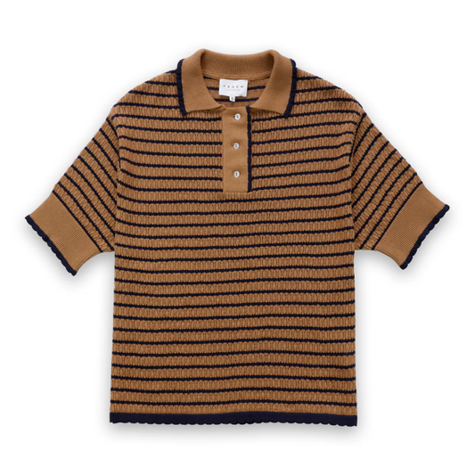 Lullu Knit Stripe Polo