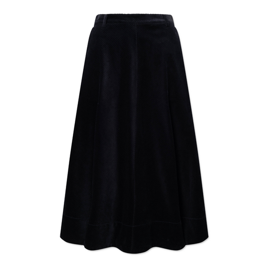 Pryma Organic Heavy Corduroy Nederdel, Ink Navy