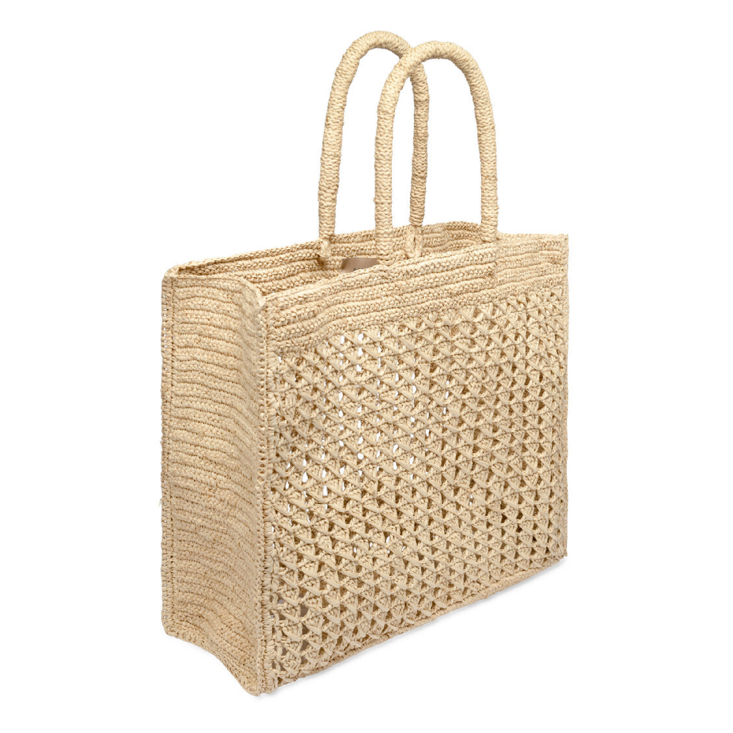 Alma Raffia Straw Bag, Natural Beige