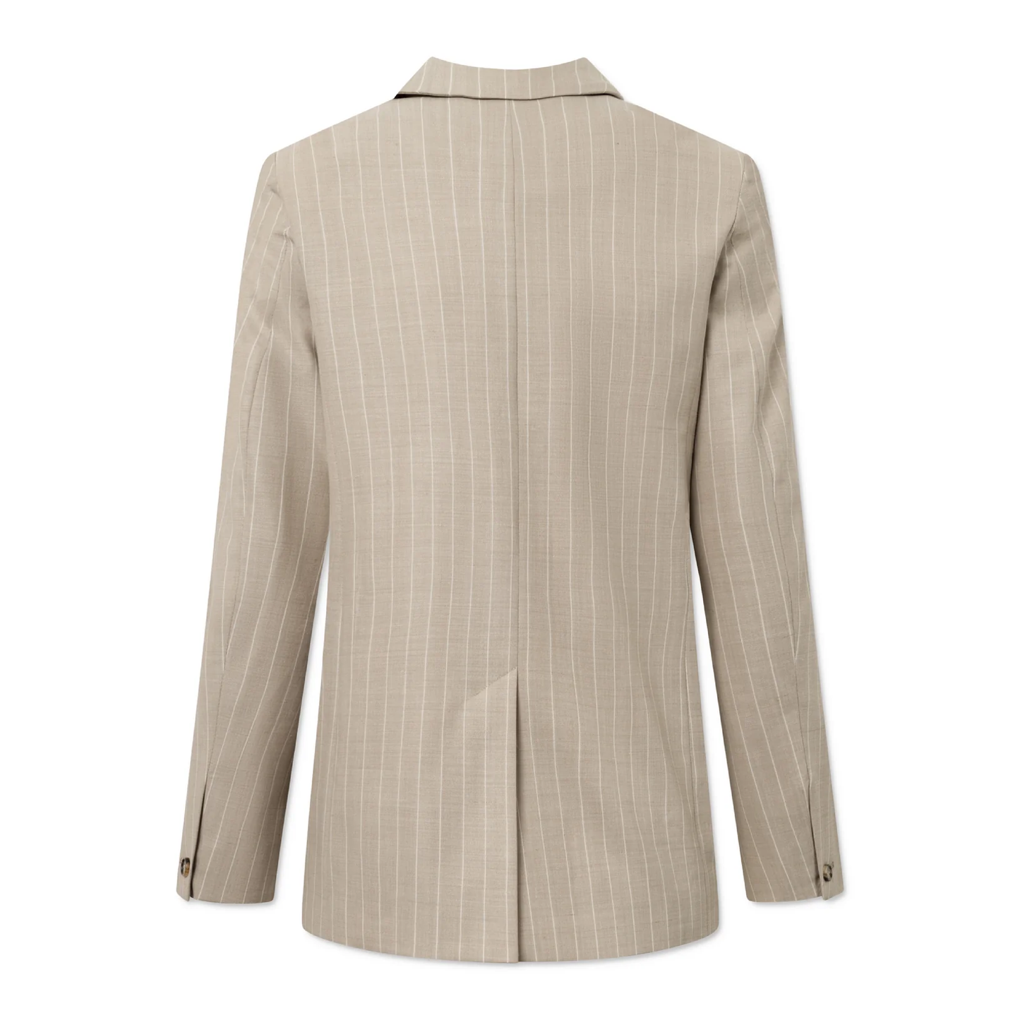 Caj Wool Linen Blazer, Striped Sand