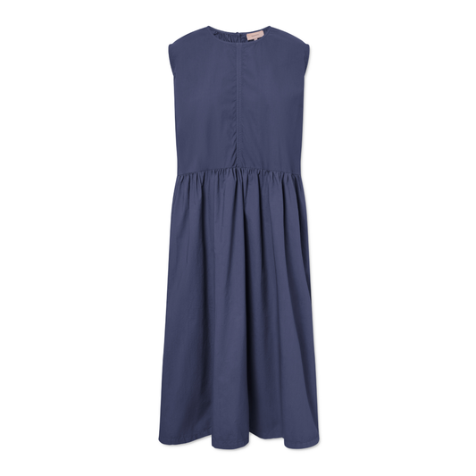 Diane Organic Garment Dyed Poplin, Dark Navy