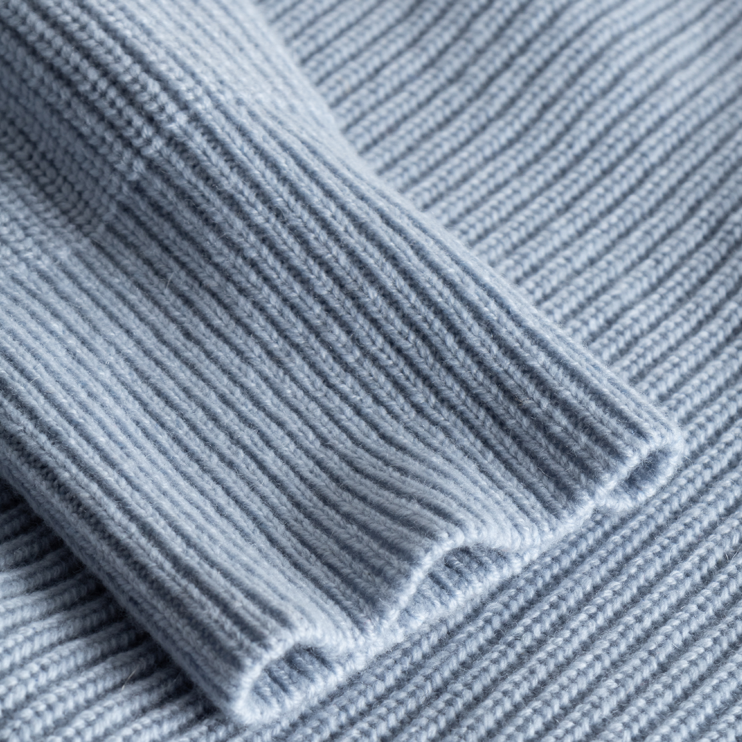 Karli Wool Cashmere Strik, Dove Blue