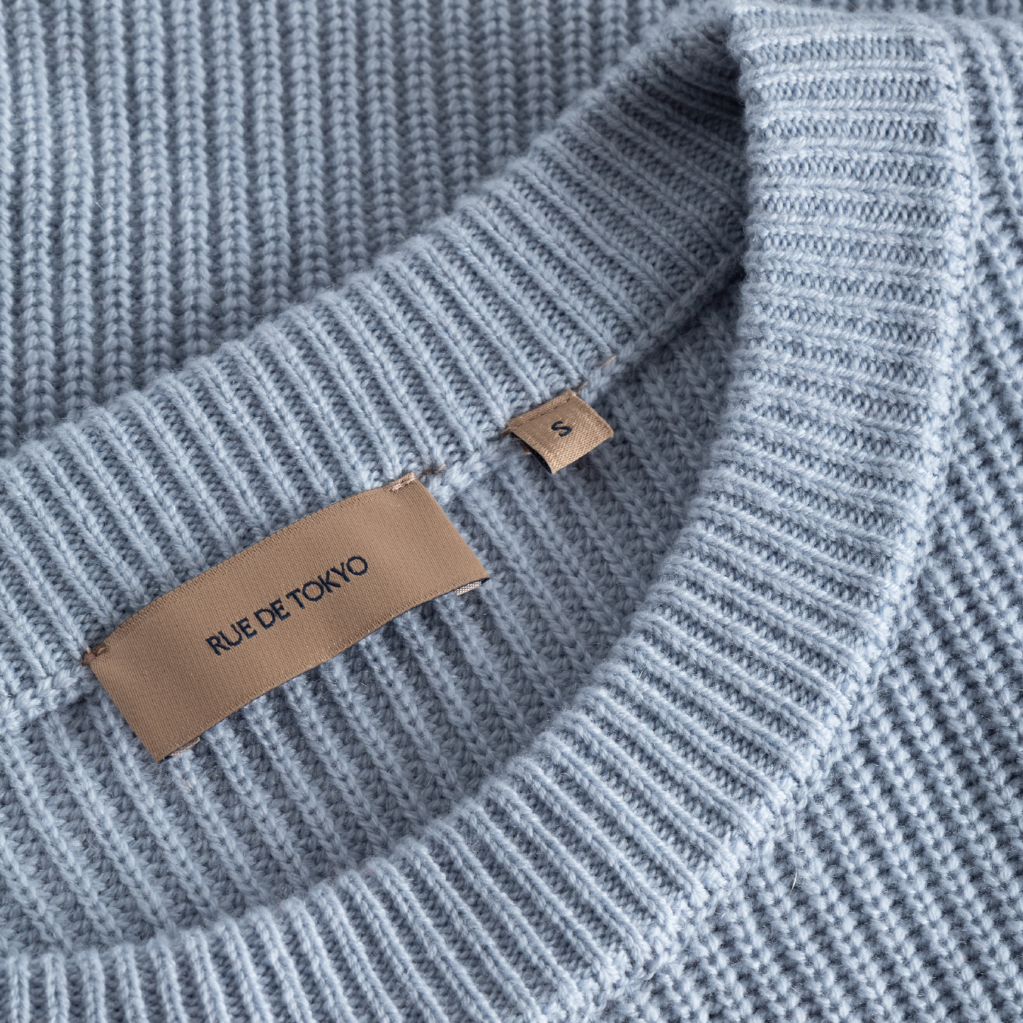 Karli Wool Cashmere Strik, Dove Blue