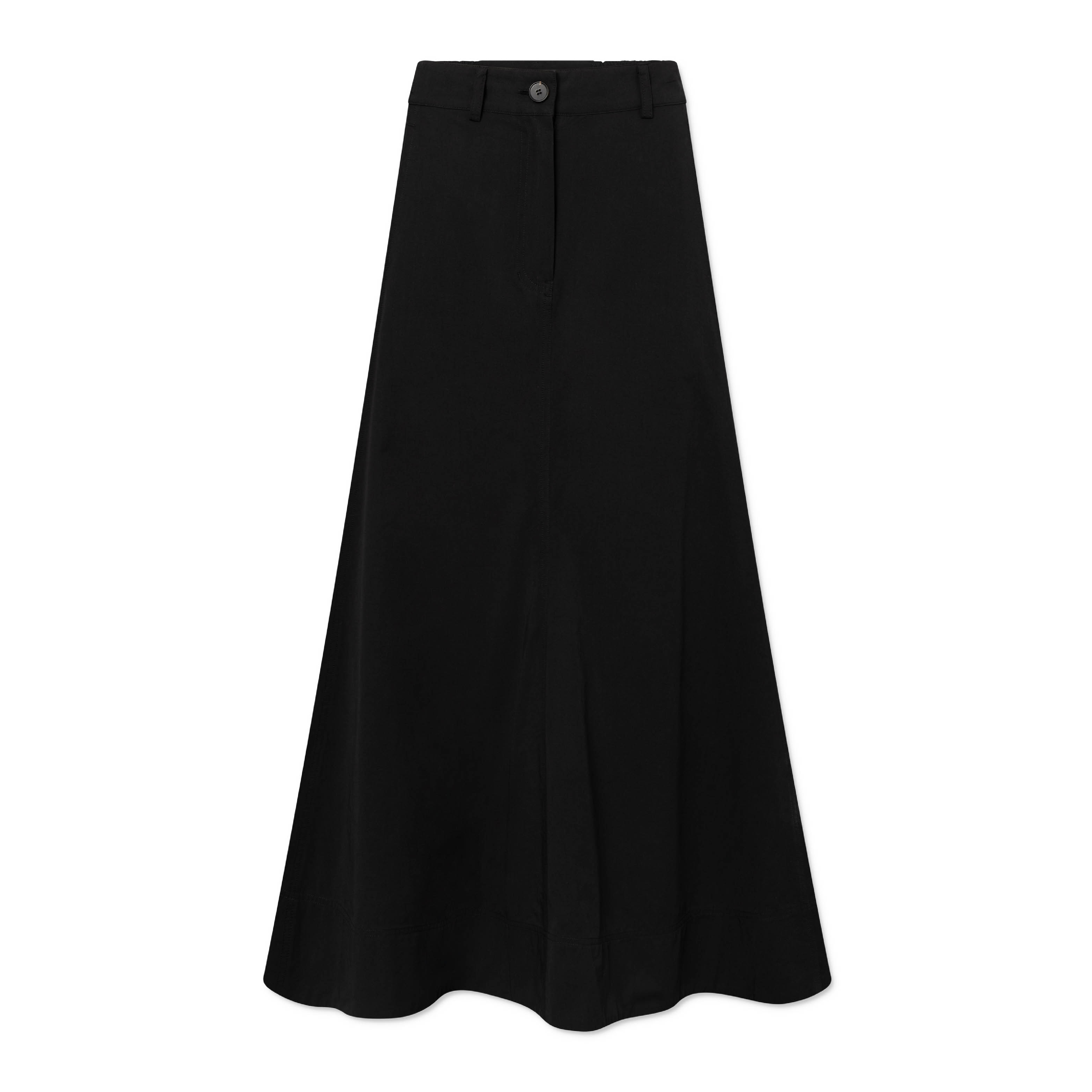 Palila Modal Poplin Nederdel, Black