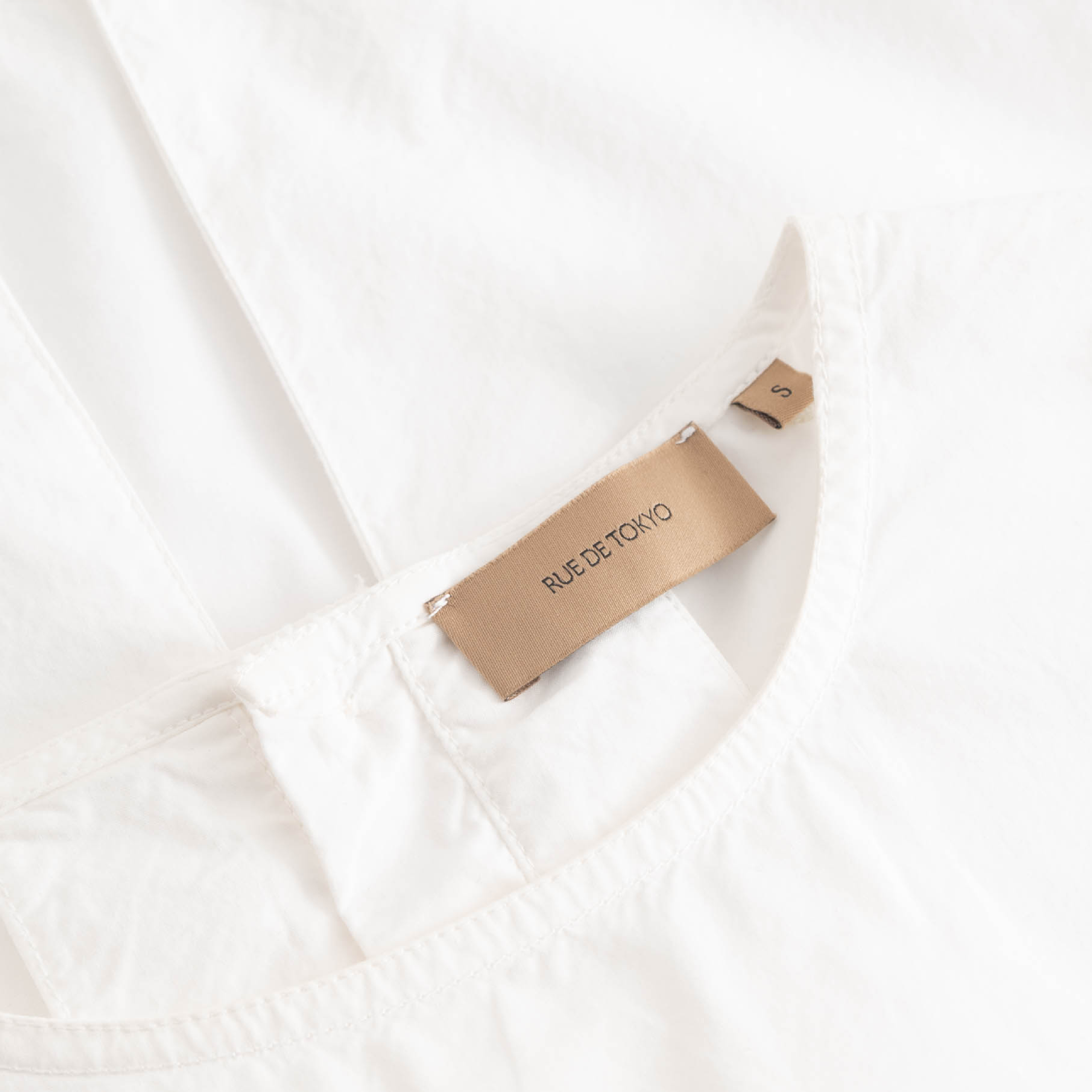 Sharren Poplin Top, White