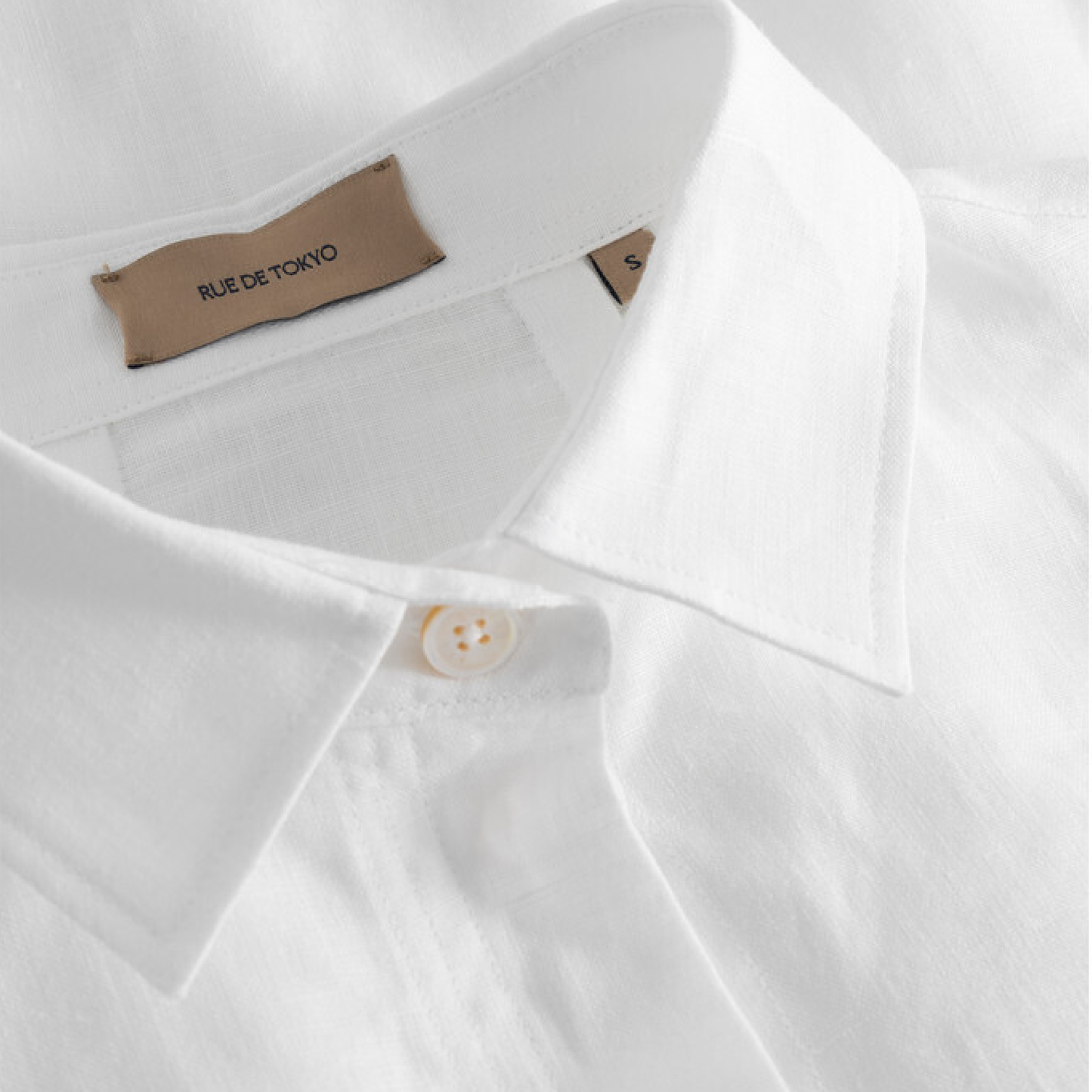 Shelby Shirt Washed Linen, White