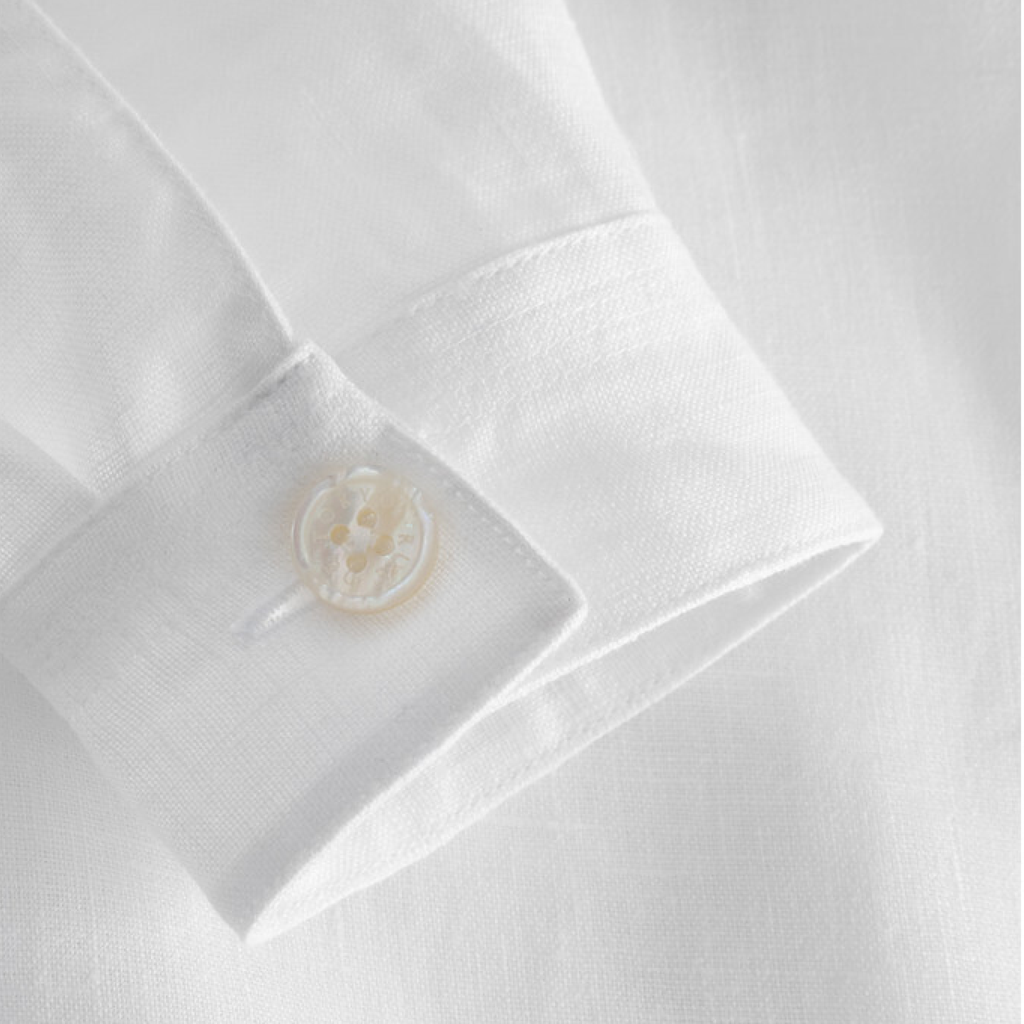 Shelby Shirt Washed Linen, White