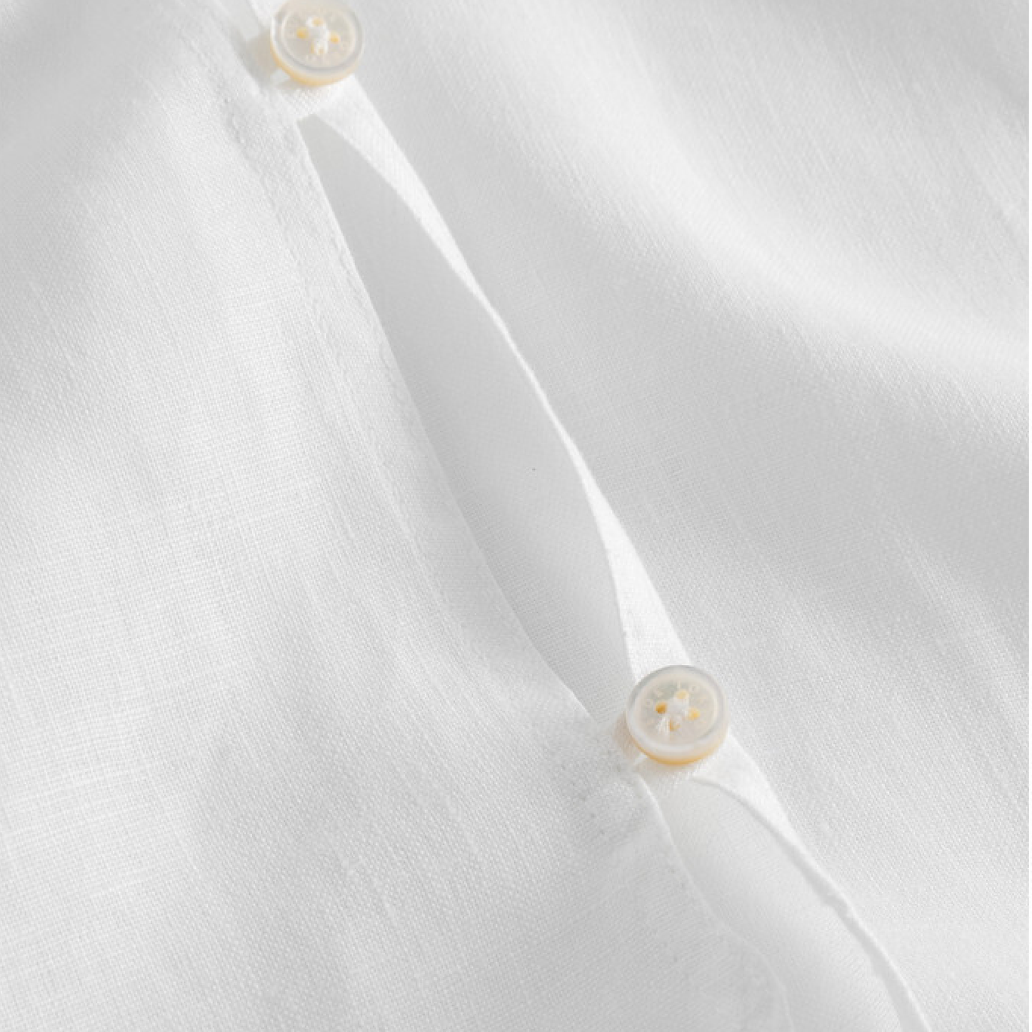 Shelby Shirt Washed Linen, White