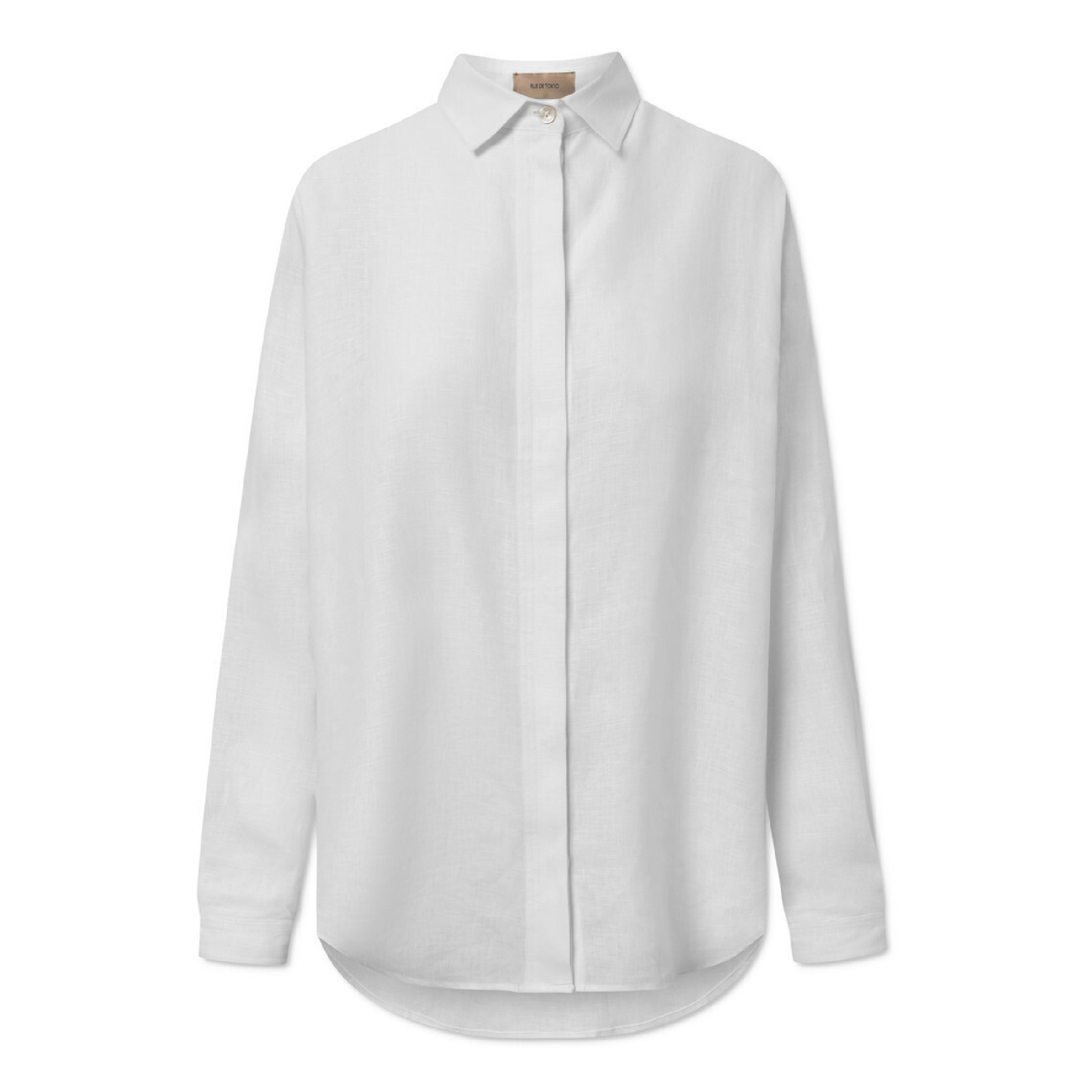 Shelby Shirt Washed Linen, White