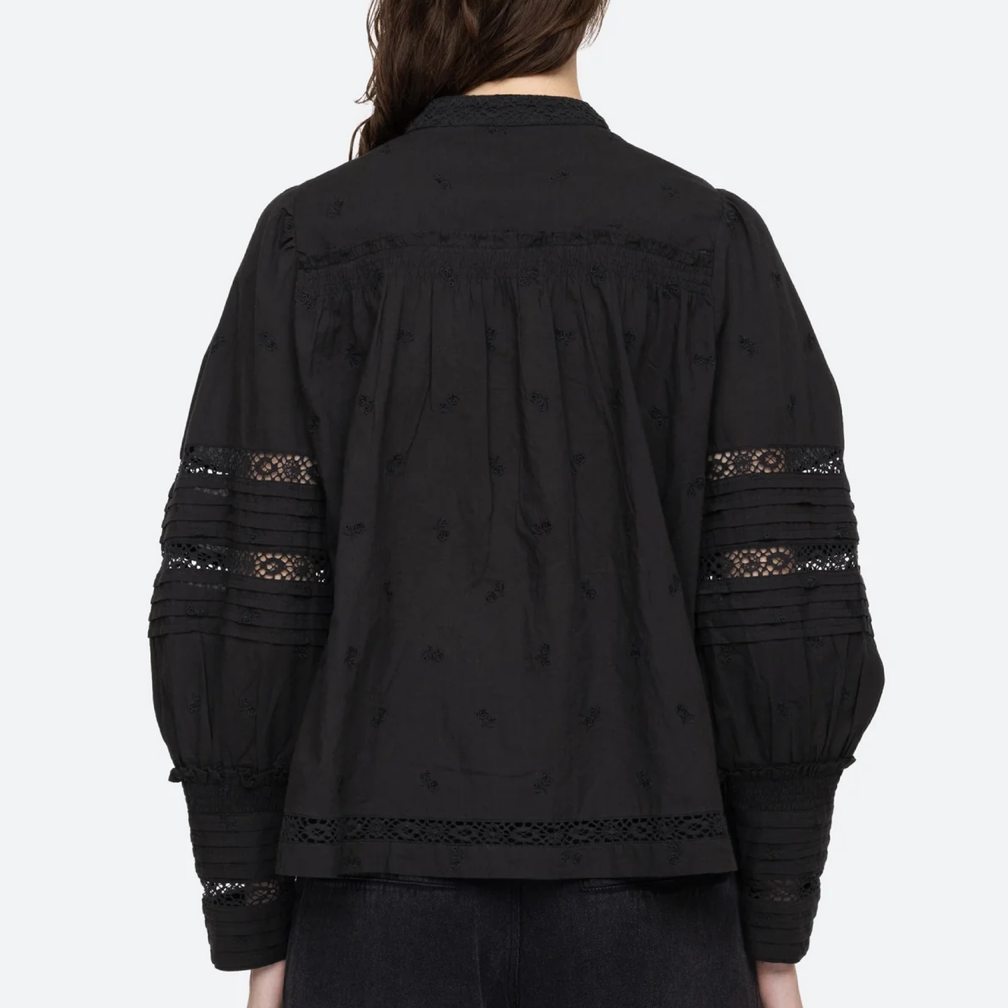 Loren Solid Skjorte, Black