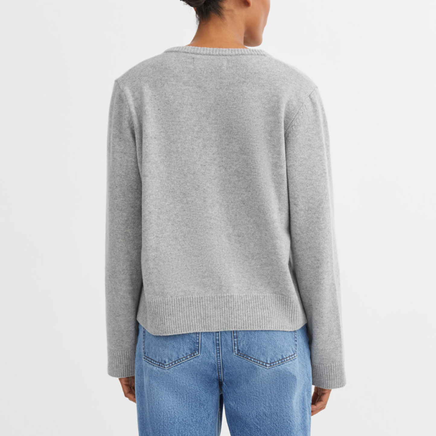 Senna Cardigan, Light Grey Mélange
