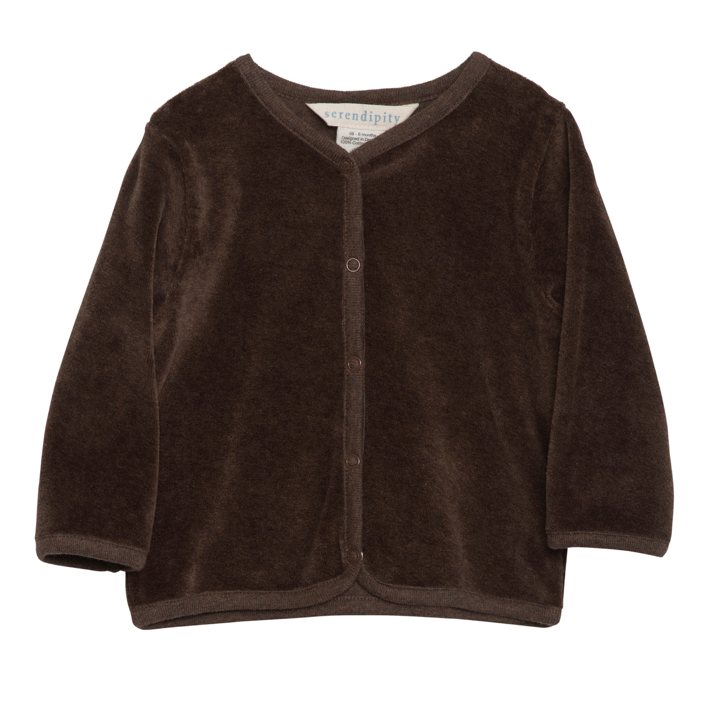 Baby Velour Jacket, Chestnut