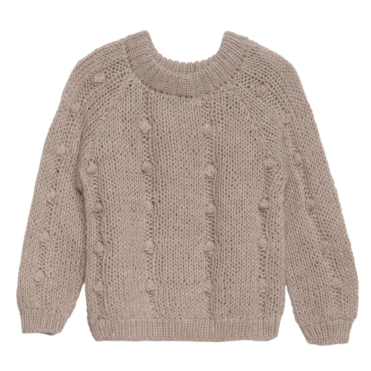 Llama Bubble Sweater, Latte
