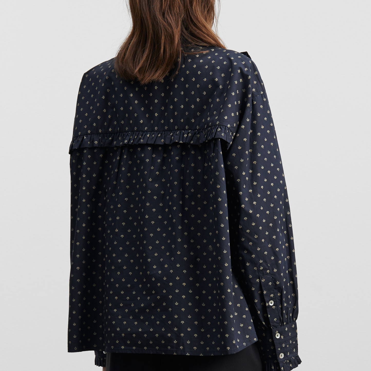Elsie Skjorte, Alistair Print/Midnight/Beige