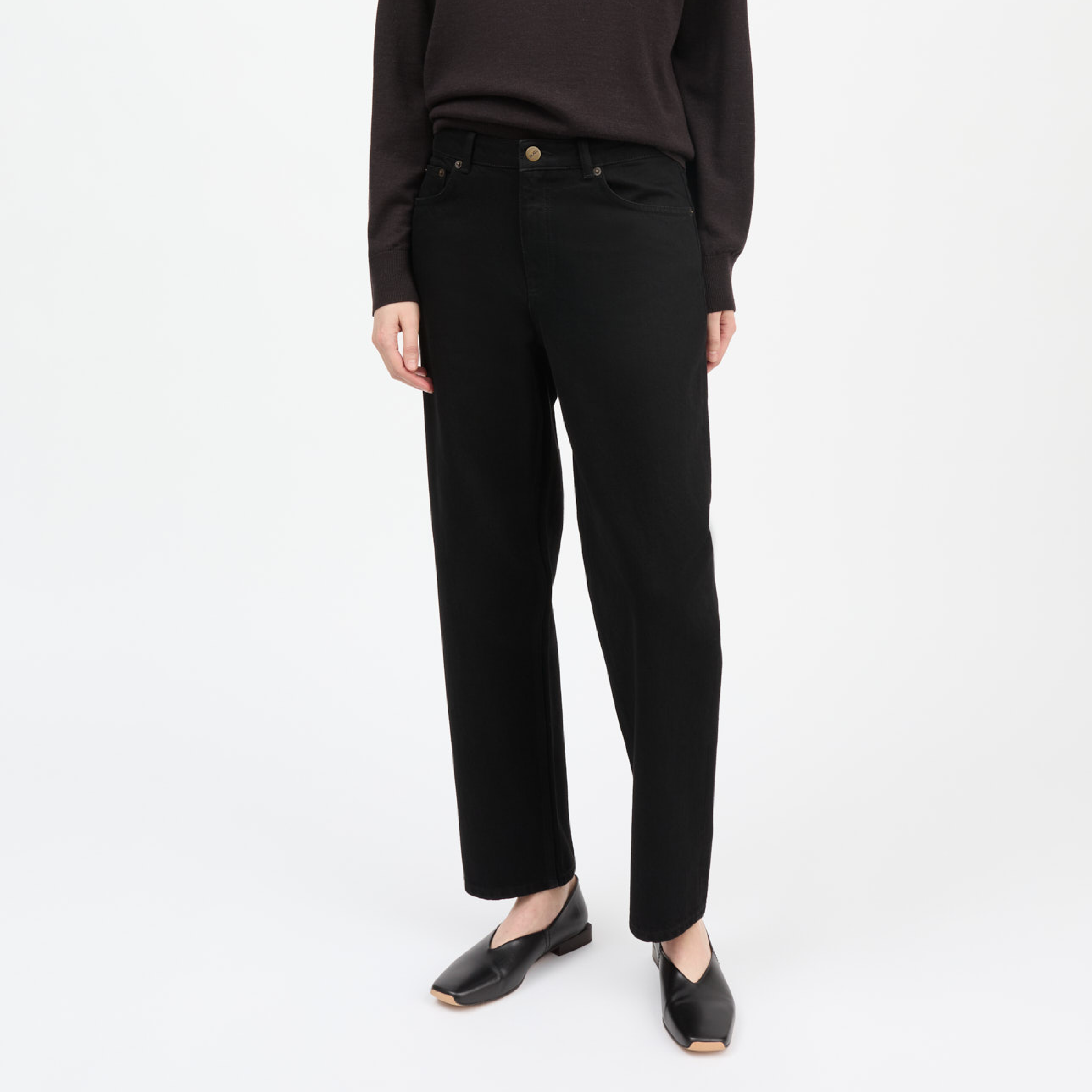 Allison Cropped Jeans, Black