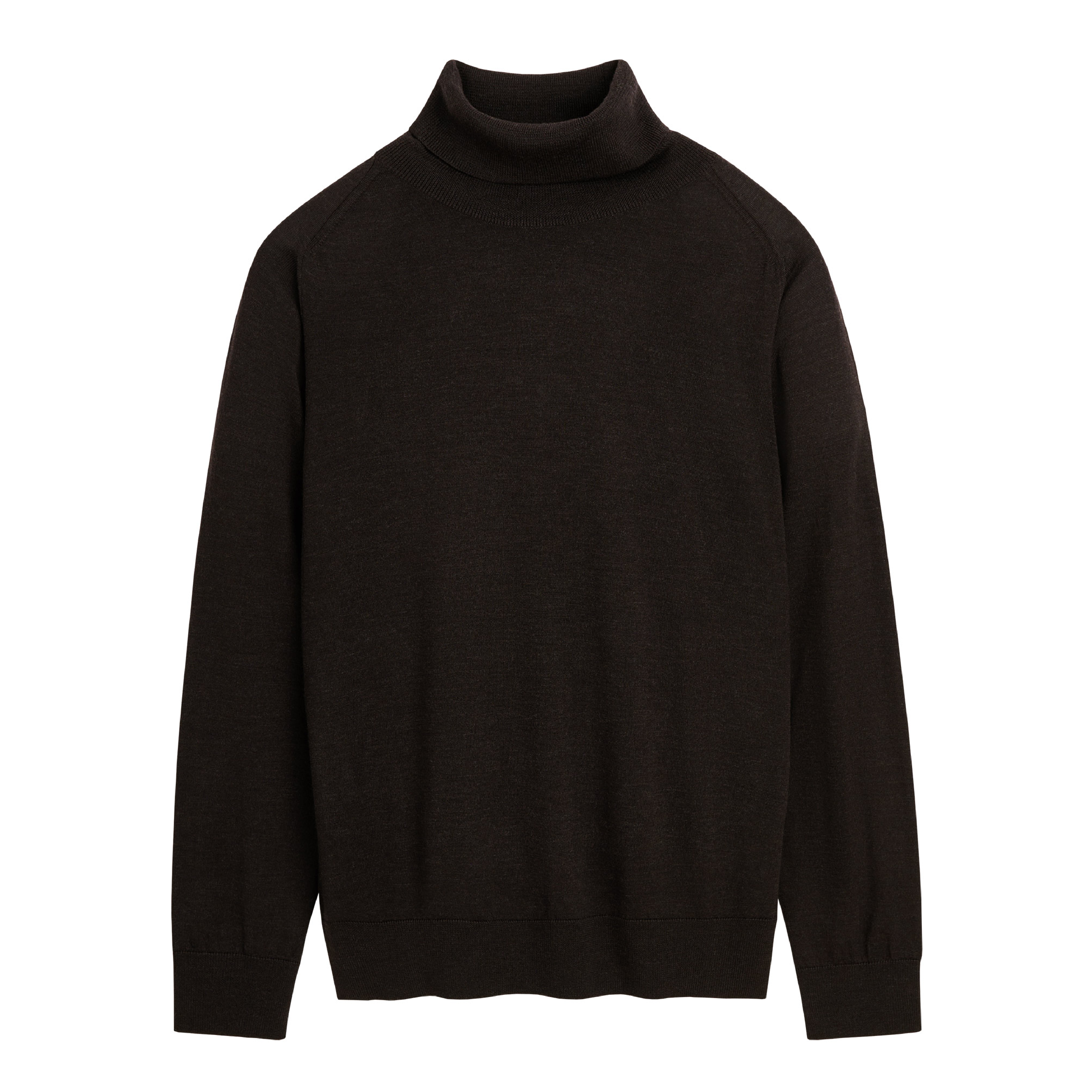 Amara T-Neck Jumper, Dark Brown