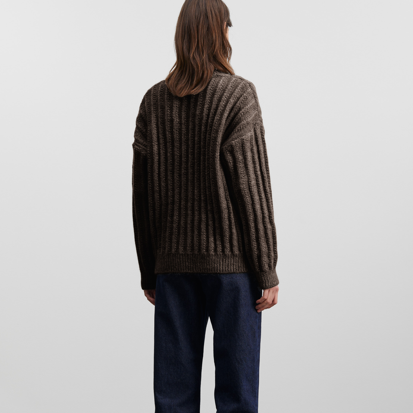 Elm Cardigan, Dark Brown