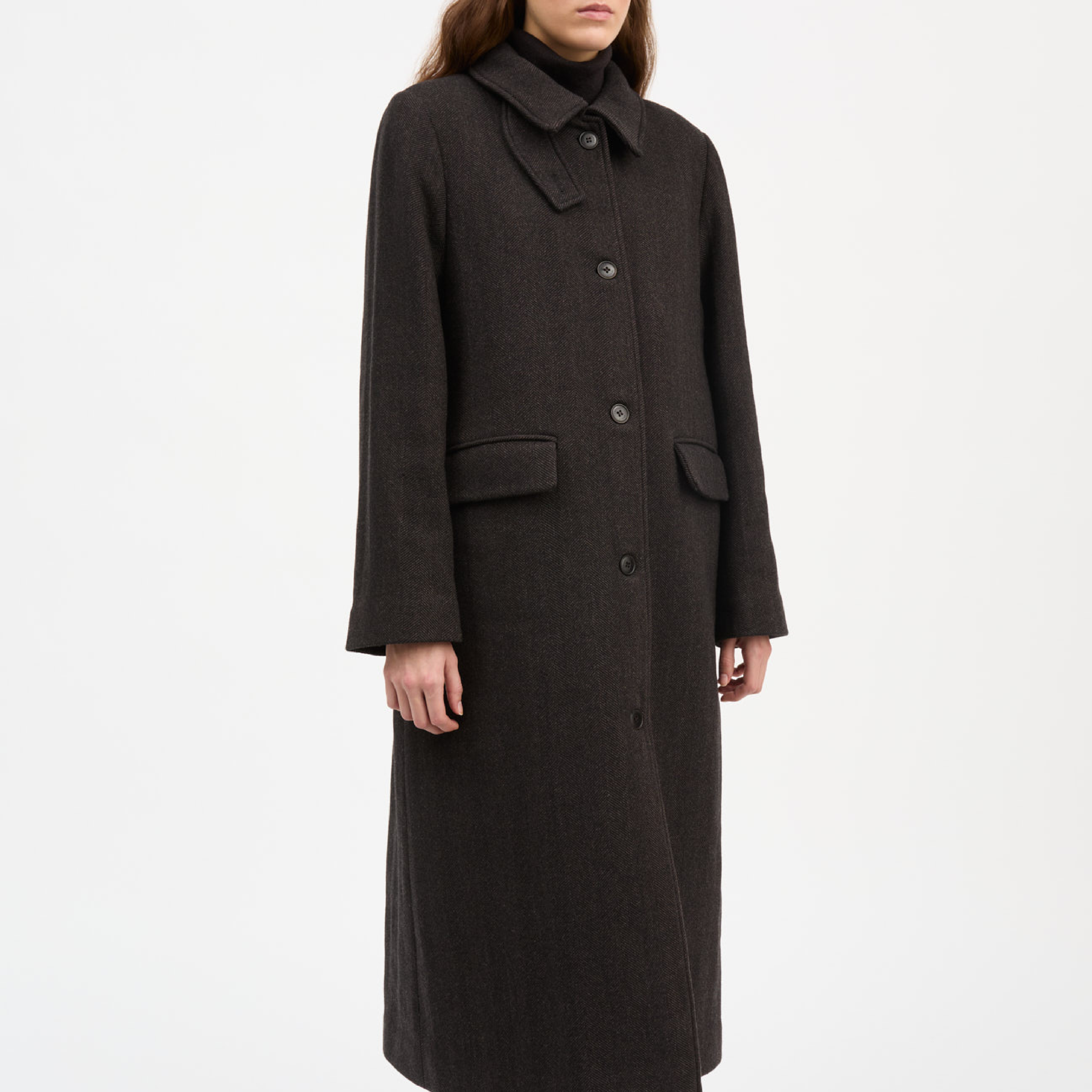 Ernest Coat, Brown Herringbone