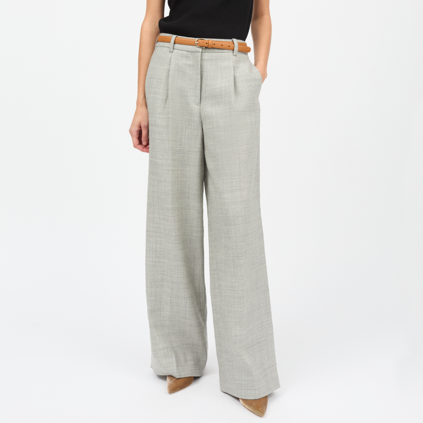 Thom Trousers, Light Grey Melange