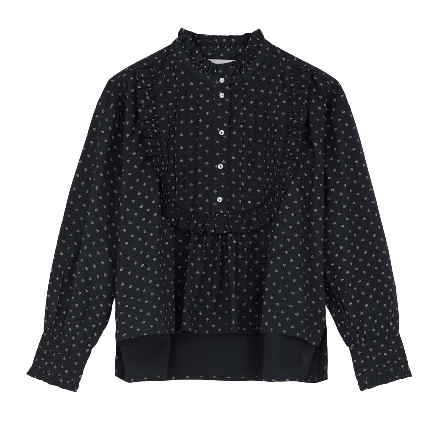 Elsie Skjorte, Alistair Print/Midnight/Beige