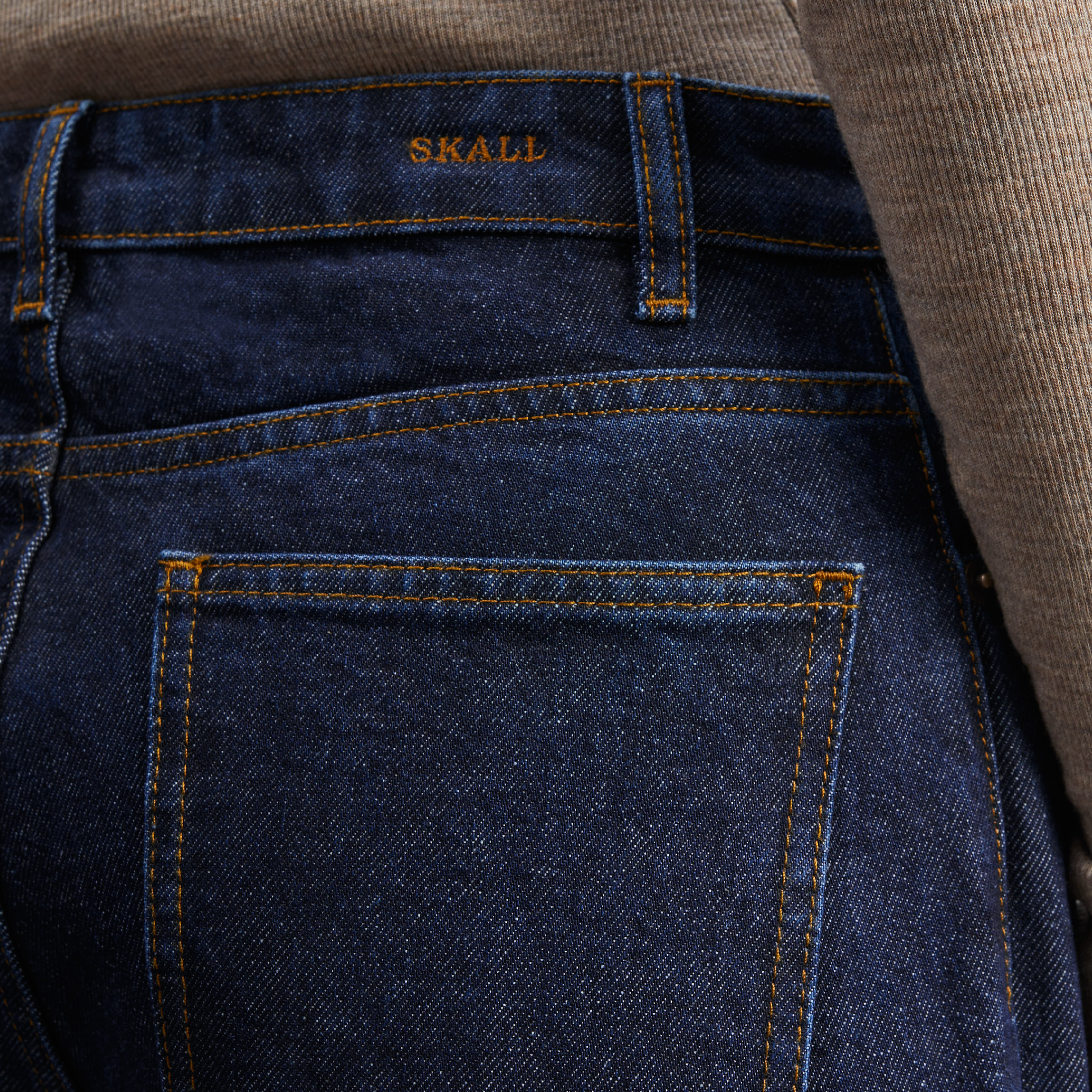 Allison Cropped Leg Jeans, Indigo Blue Denim