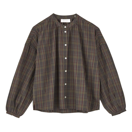 Cilla Shirt, Green/Red Check
