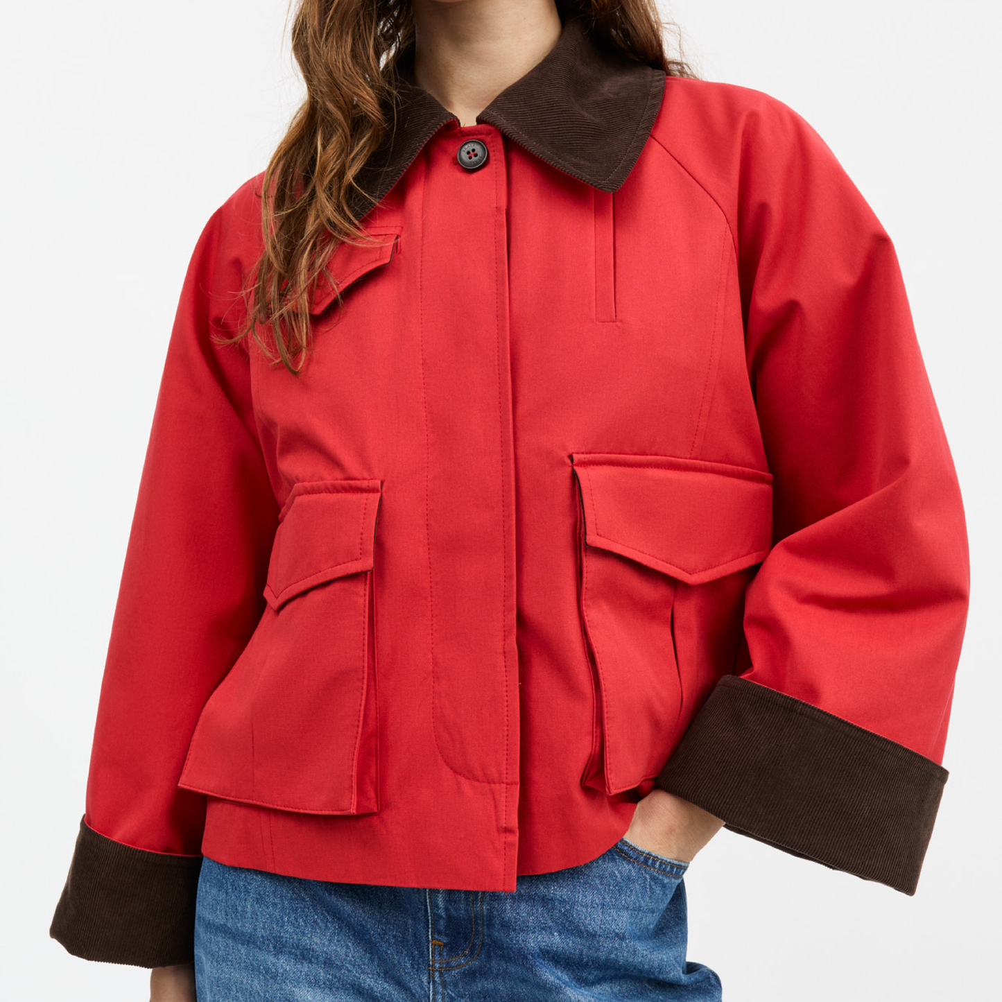 Gaby City Jacket, Aurora Red